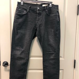 All saints Rex slim jeans. Size 34. Black denim.
